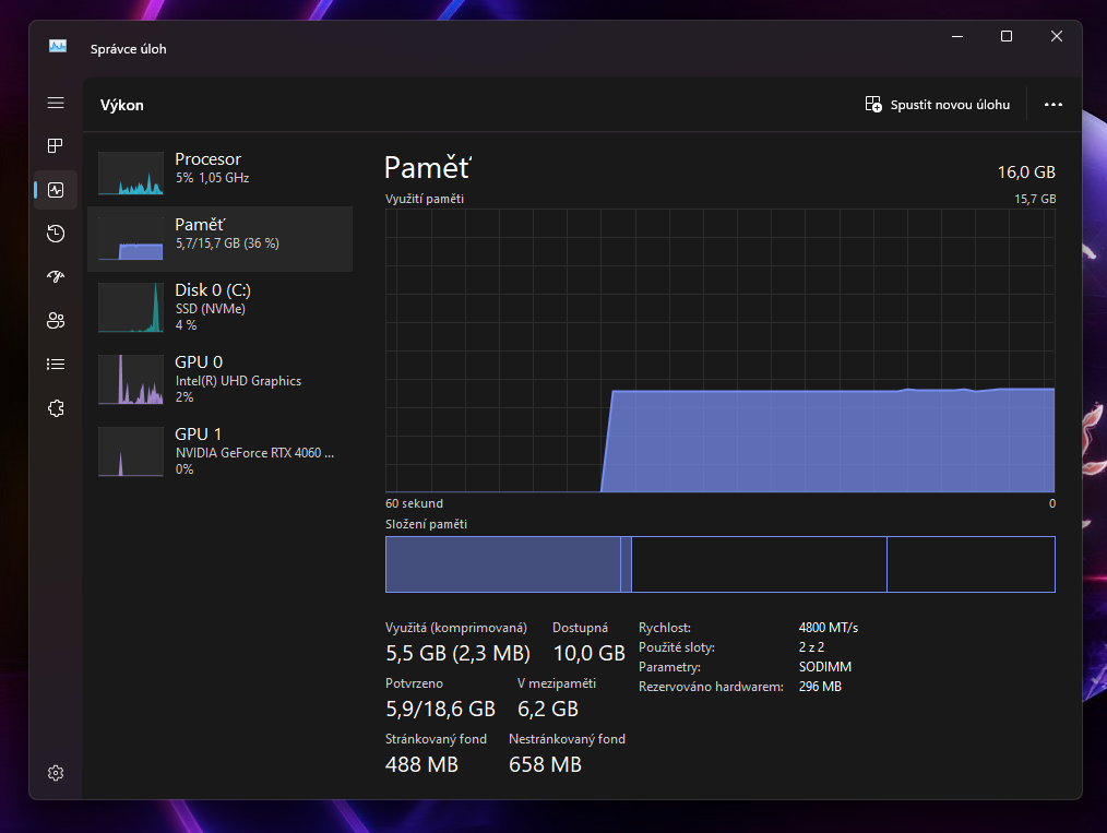 MSI CYBORG 15 i5 RTX 4060 8GB/ i5 12th/ 16GB RAM/ 1TB - 10