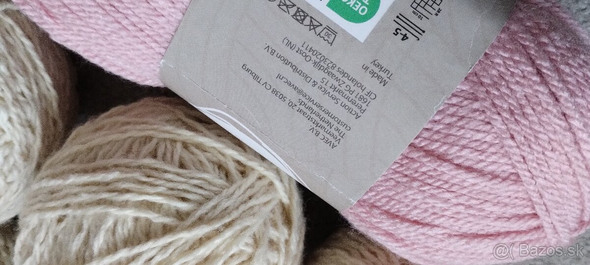 Vlna na pletenie a háčkovanie rôzna 3500g - 10