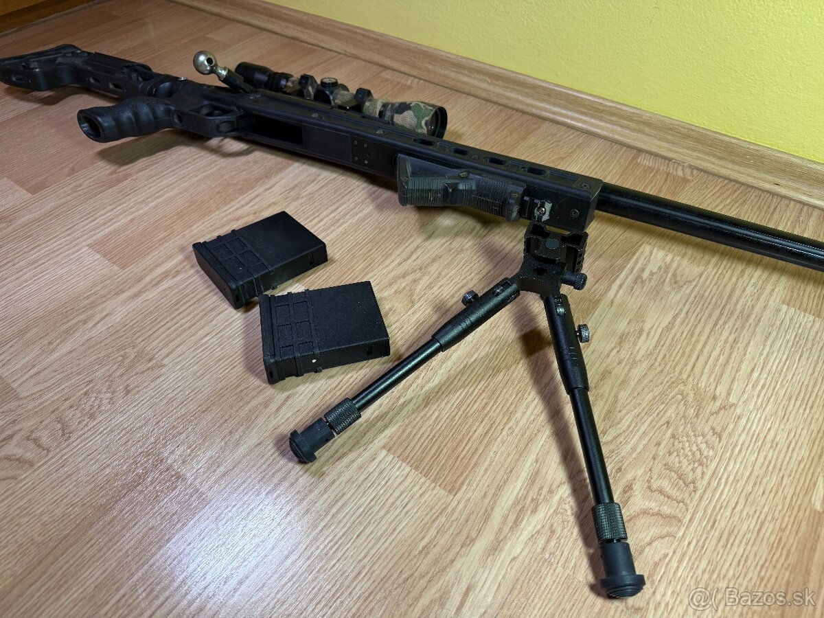 Airsoft sniper CM.707A + OPTIKA + NOŽIČKY - 10