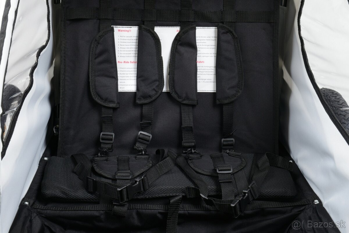 Nový cyklovozík 2v1, príves za bycikel, trojkolka - 10