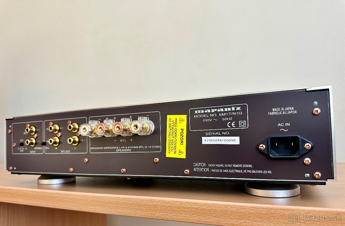 MARANTZ SM-17 GOLD - audiofilský výkonový stereo zosilňovač - 10