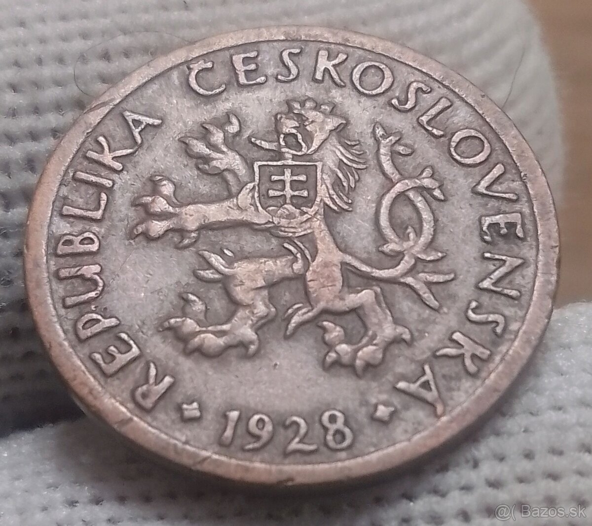 Československé medené 10haliere. - 10