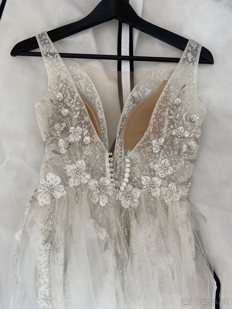 Svadobne saty velkost S (36) - 10