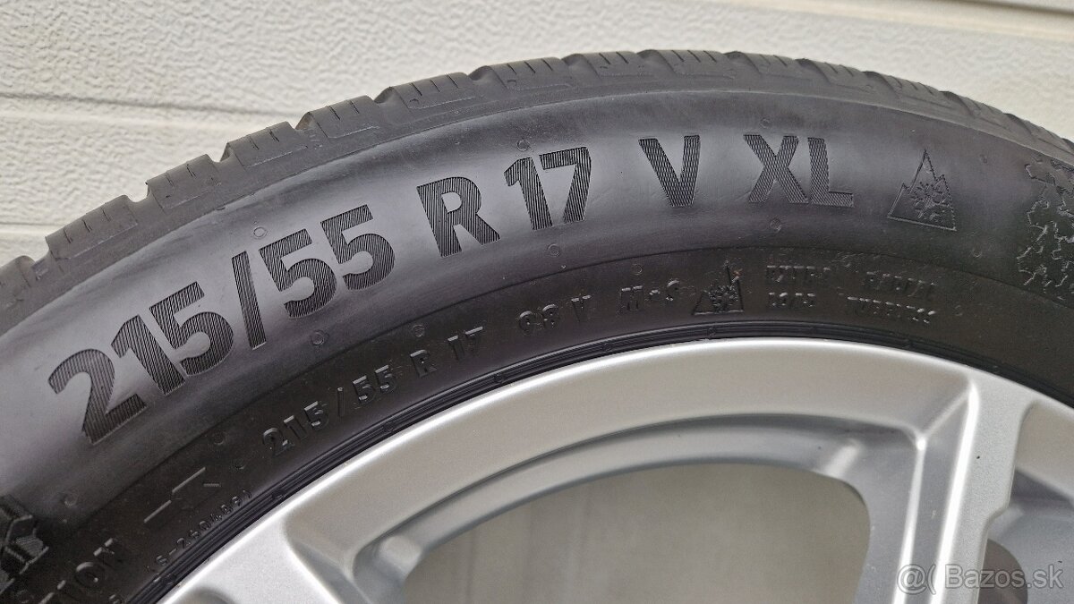 Zimné alu 215/55 R17, 5x112, Continental 870TS - 10