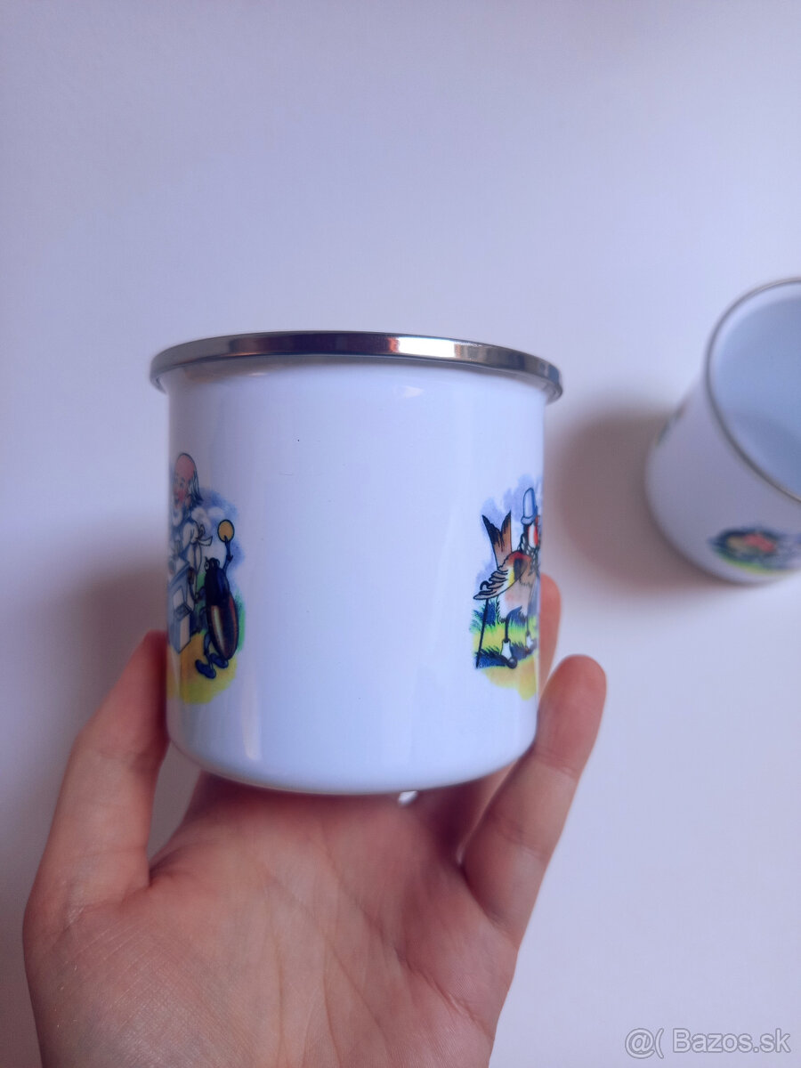 Smaltované hrnčeky s retro obrázkami - 10