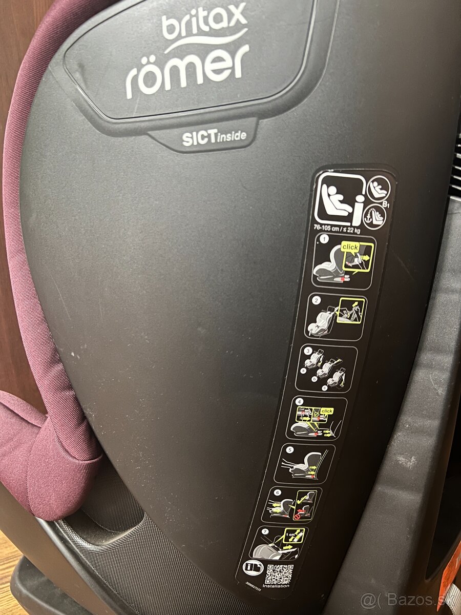 Britax-Römer TRIFIX2 i-size (76-105cm) - vypraté poťahy - 10