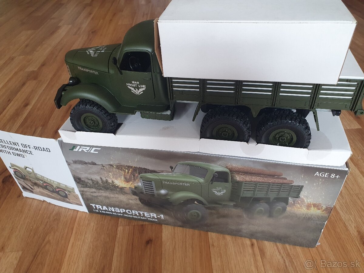 RC Military Truck Zil JJRC 1/16 6WD zelený - 10