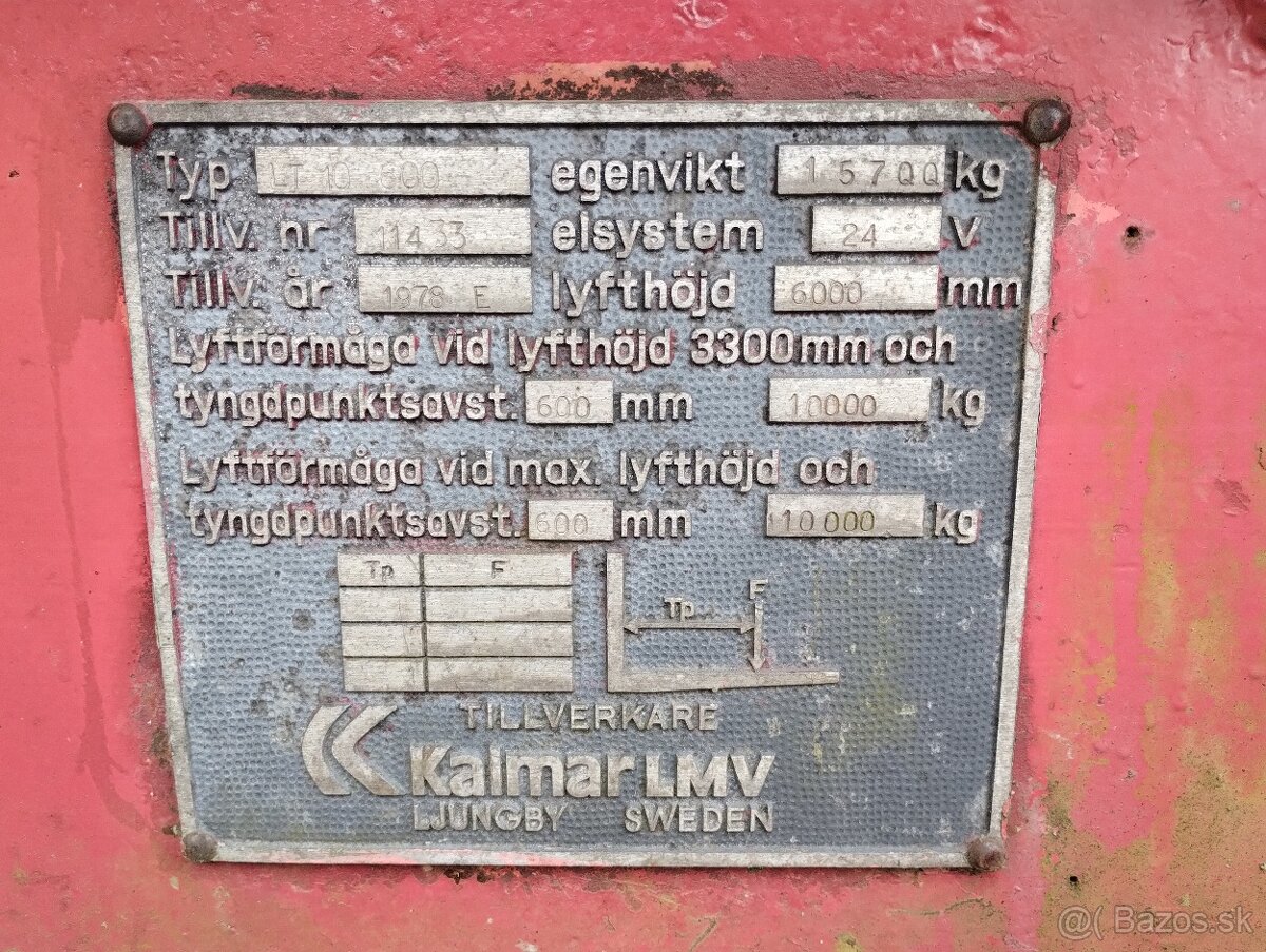 Vysokozdvižný vozík Klamar LT 10 600 - 10