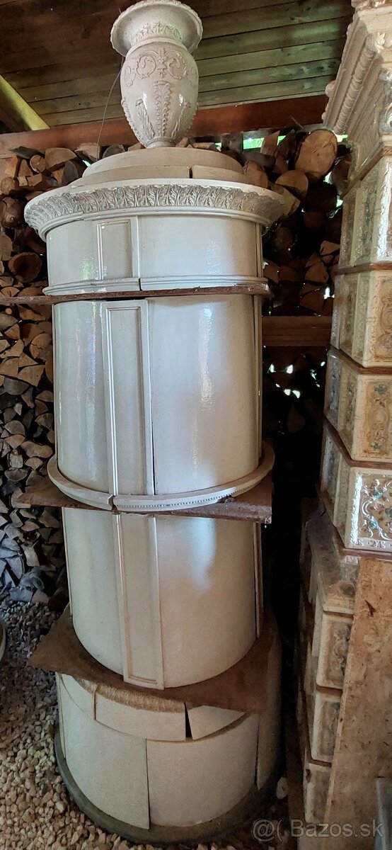 Kachlova pec starozitna - 10