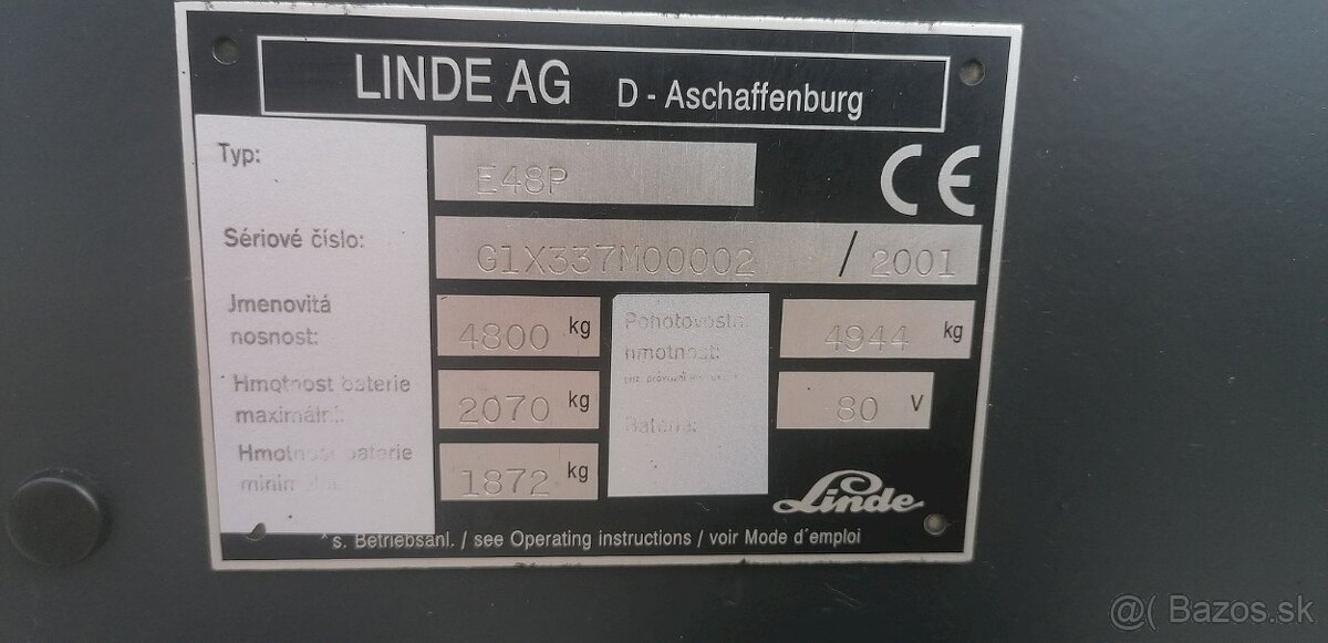 LINDE E48P AKU boční posuv - 10