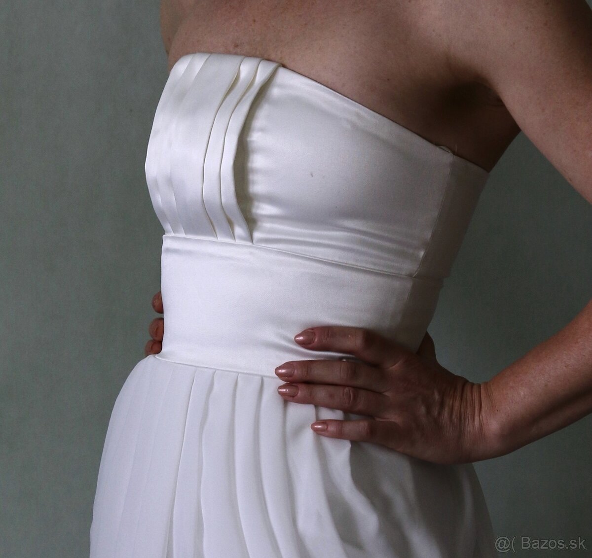 Korzetové šaty satén a šifón I Love Link veľ.32 - 10