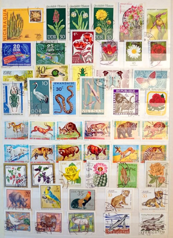 Predám poštové známky fauna ,flóra 596 ks - 10