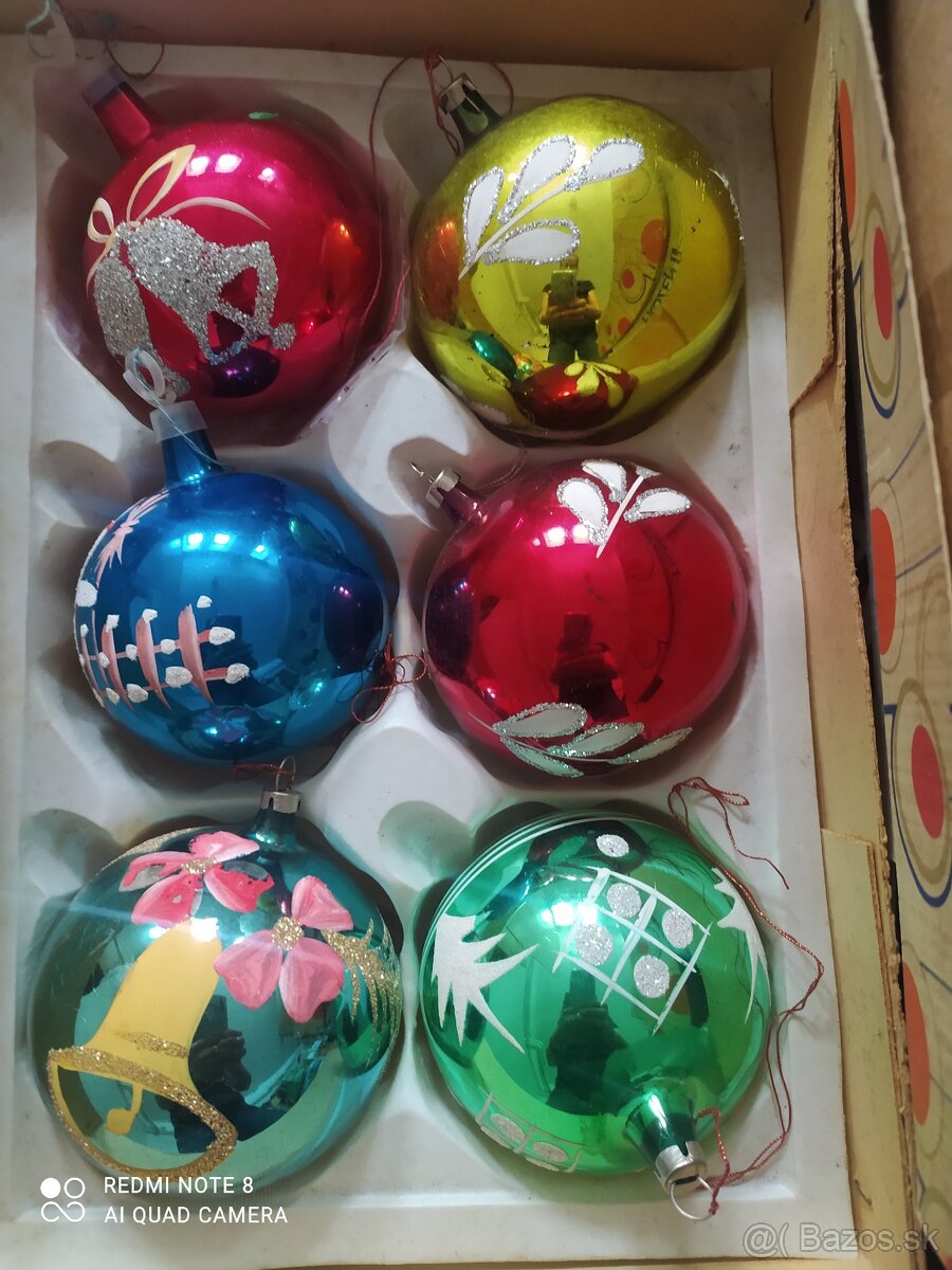retro vianocne ozdoby , keramika, mix vyber si - 10