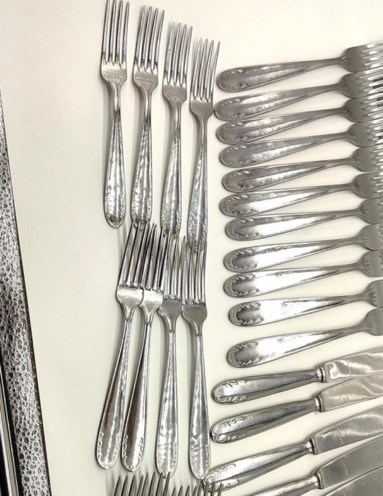 Predám postriebrený príborový set Abert – 58 ks - 10