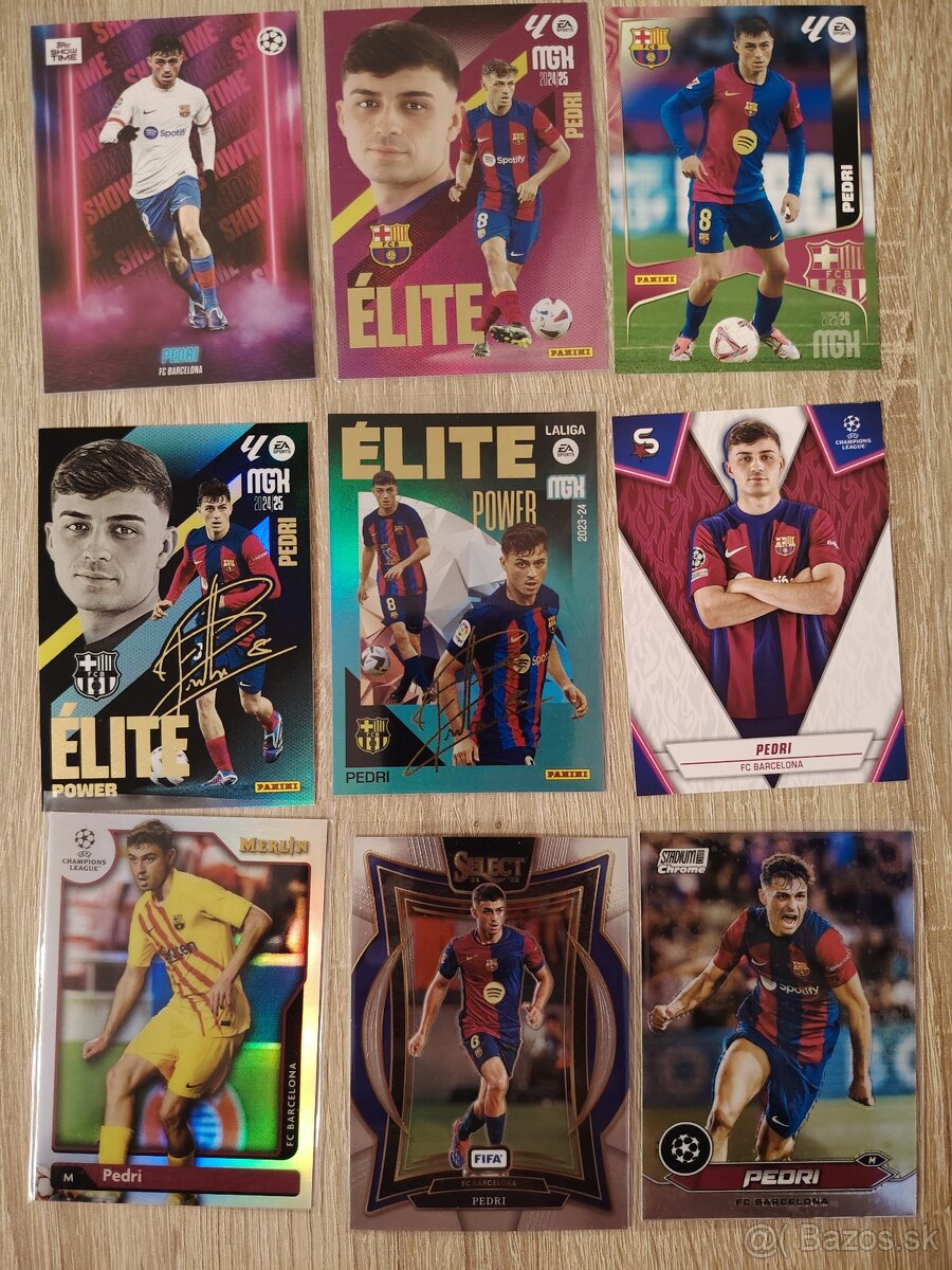 Lewandowski, Ferran Torres, Pedri, Gavi - futbalové kartičky - 10