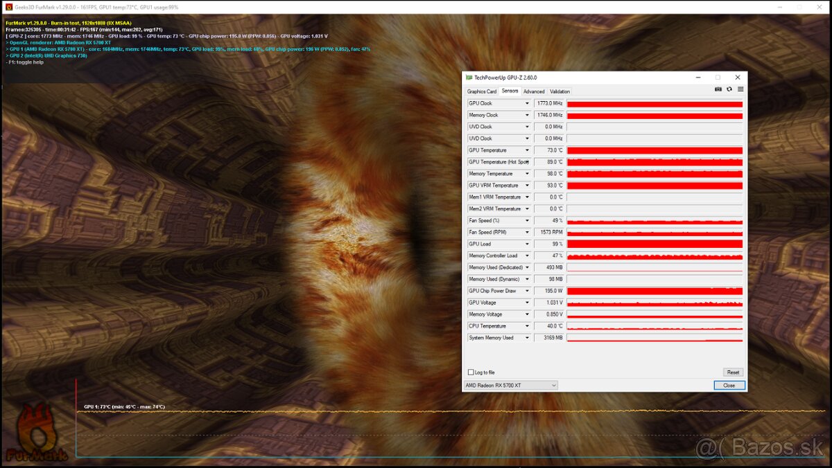 Predám Sapphire Pulse RX5700 XT 8GB GDDR6 - 10