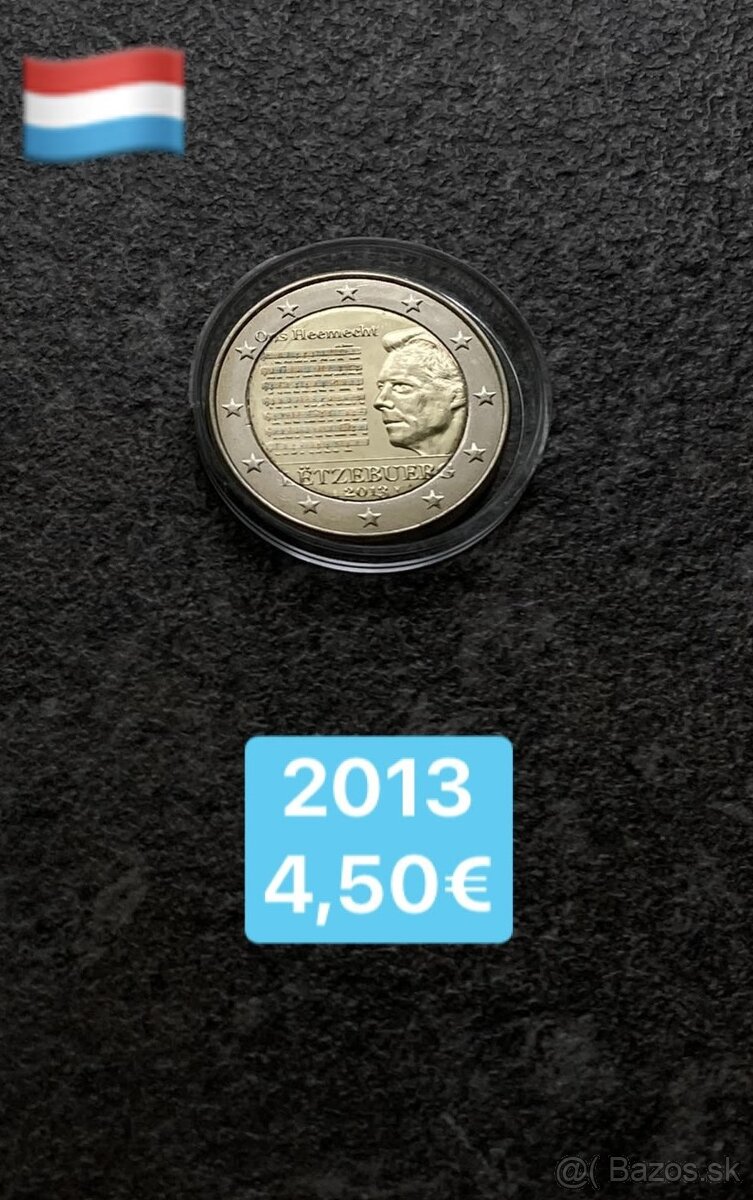 Luxembursko - 2 eurové mince - 10