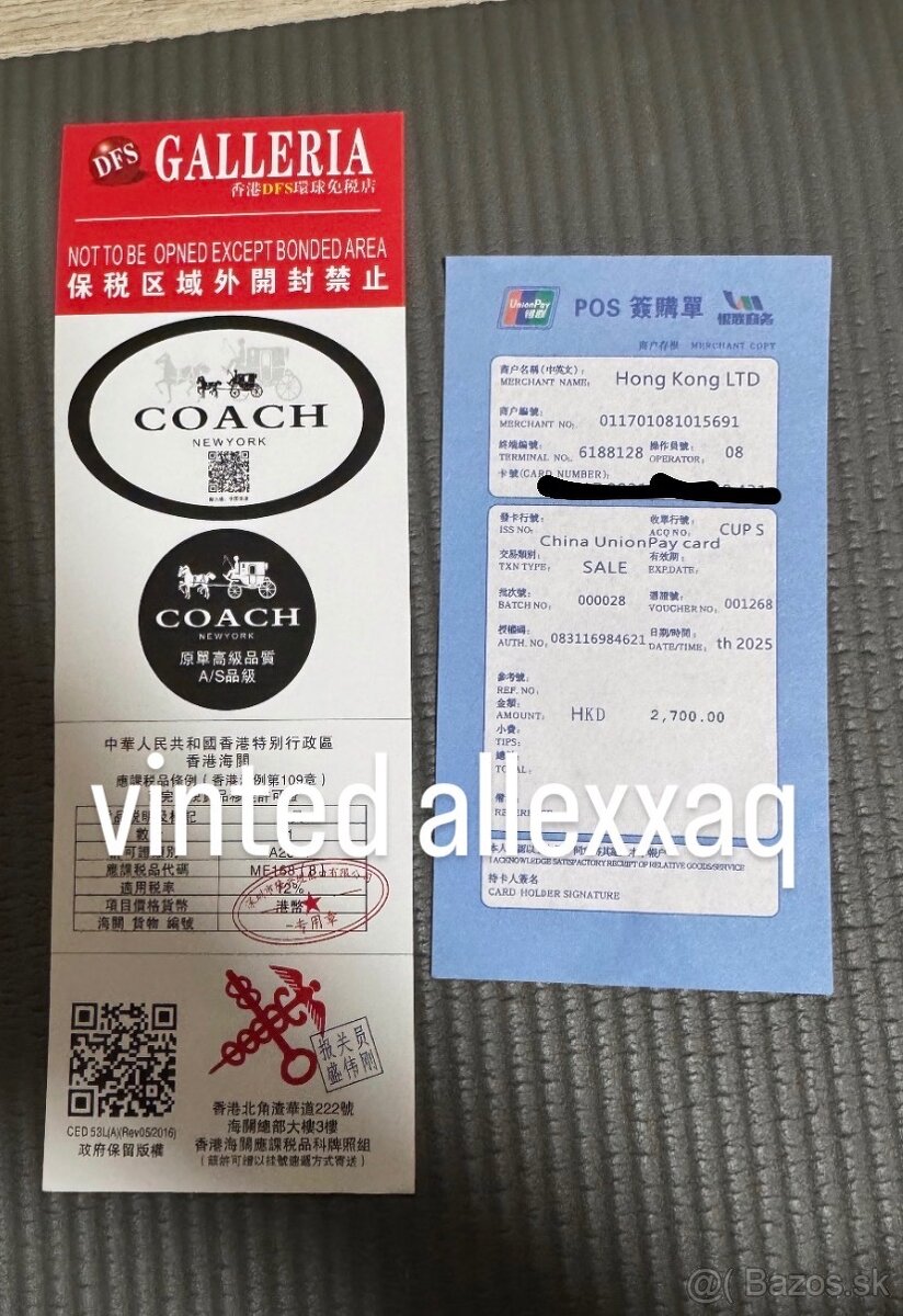 COACH kabelka - originál - 10