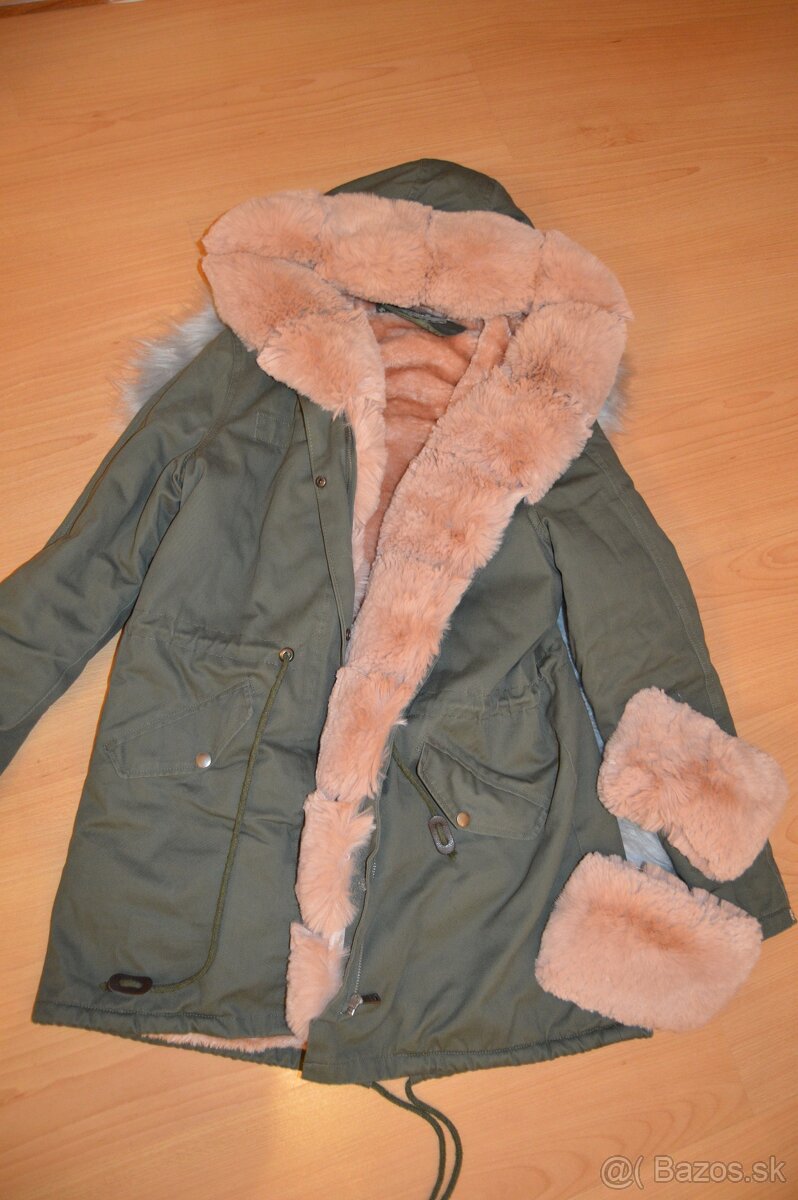 Dámska bunda s kožušinou - 10