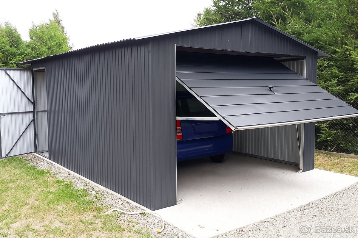 Plechová Garáž 3x5 - doprava montáž grátis po Slovensku - 10