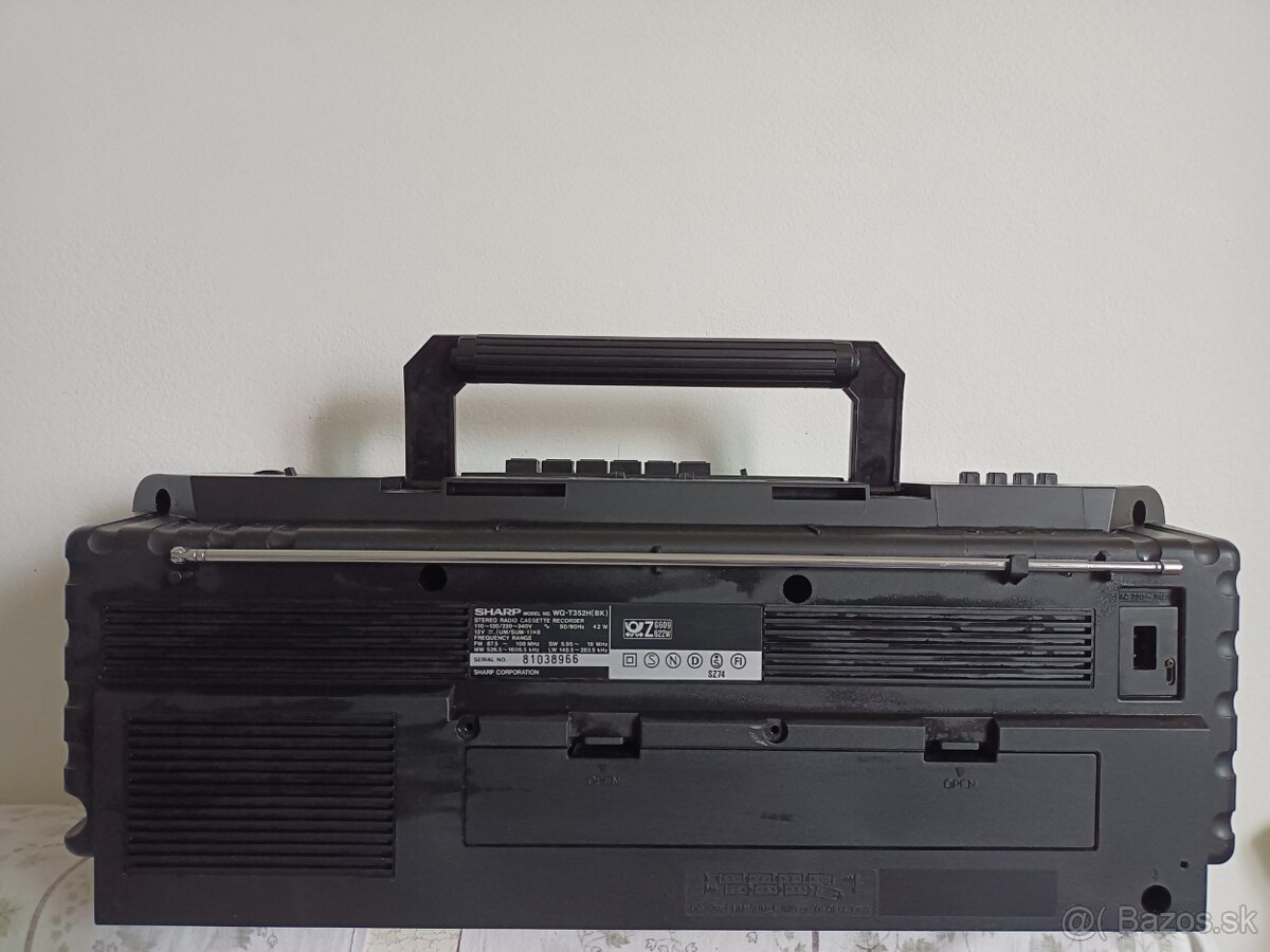 Sharp WQ 352H bk radiomagnetofon retro 2 kazeťák - 10