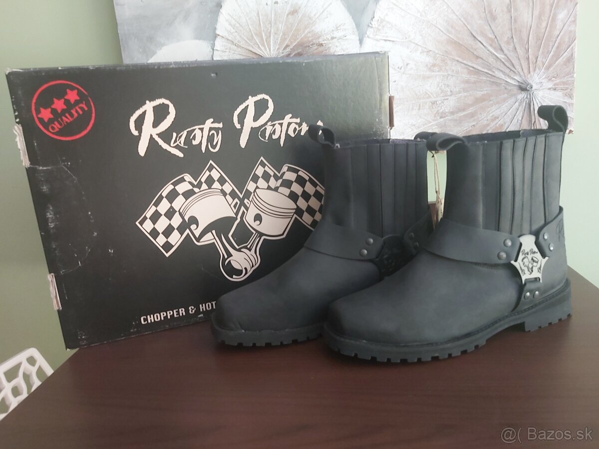 Čižmy Harley Davidson č.46, vysoké aj nízke - 10