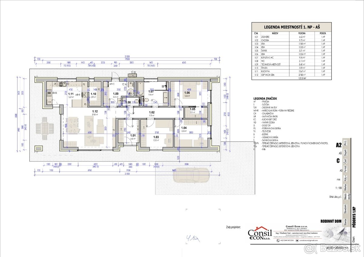 Rodinný dom v Bardejove časť Piesky - Projekt výstavby - 10