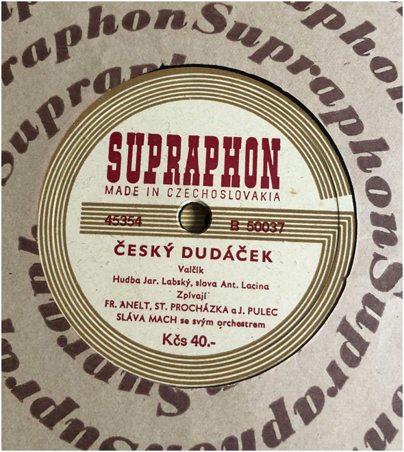 STAROŽITNÉ ORIGINÁLNE GRAMOFÓNOVÉ DOSKY - 10