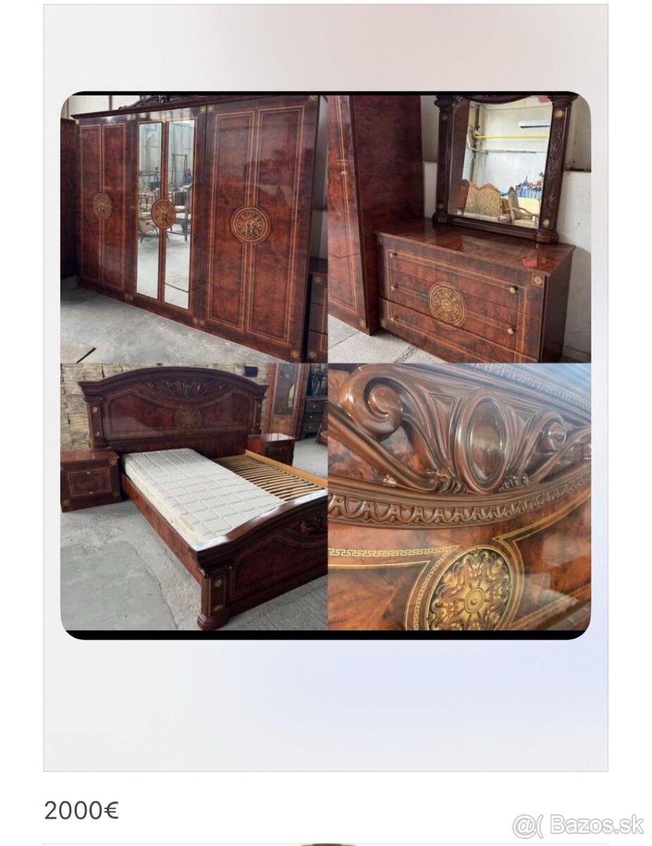 luxusná talianska postel - 10