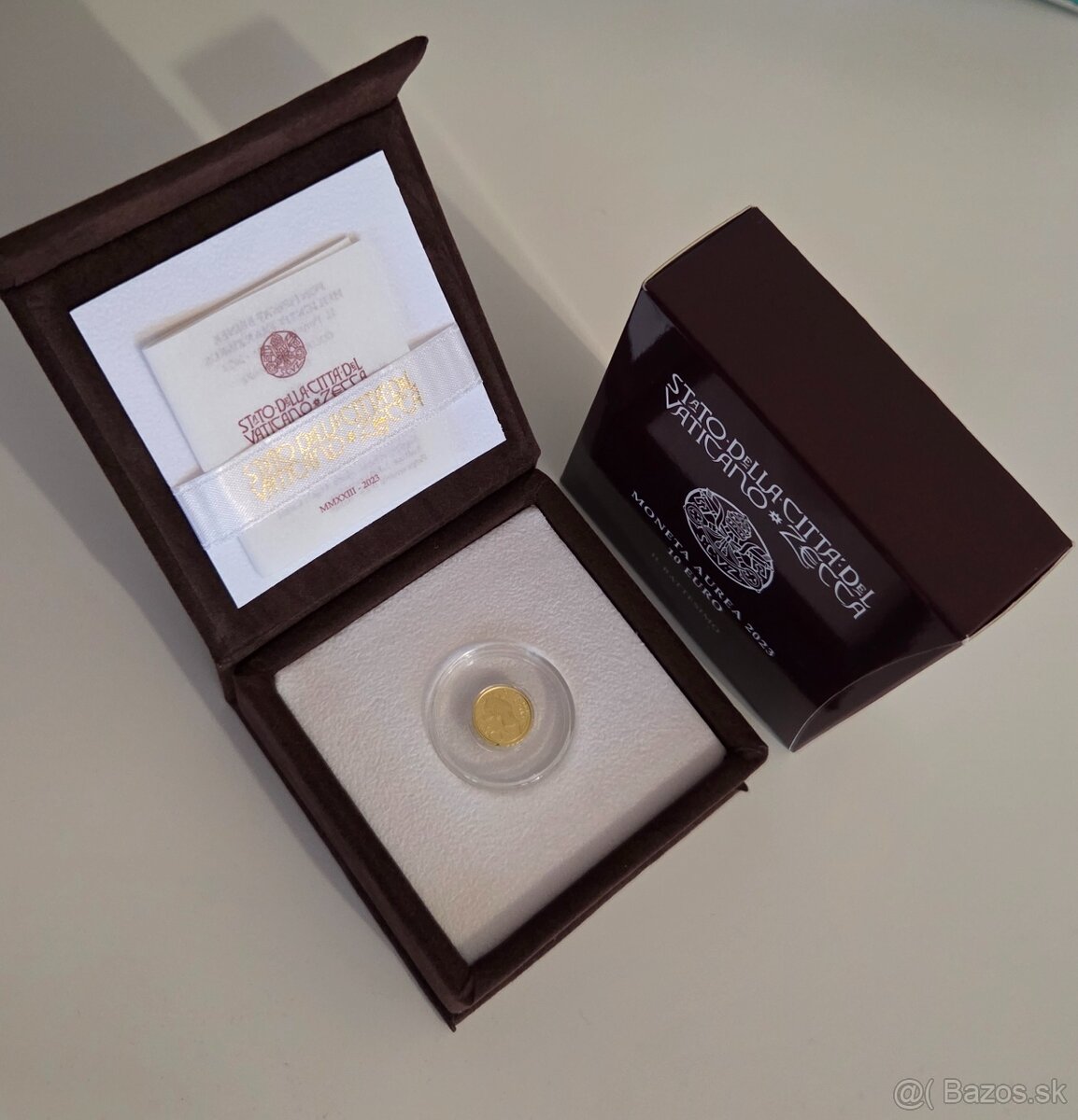 zlaté mince Vatikán v originálnych obaloch - 10