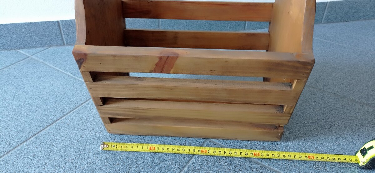 2 nábytkové originálne mexické solitéry - skrinka a košík - 10