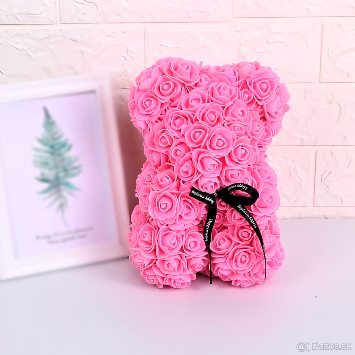 Macko z ruží 40 a 25 cm - všetky farby - ihneď k odberu - 10
