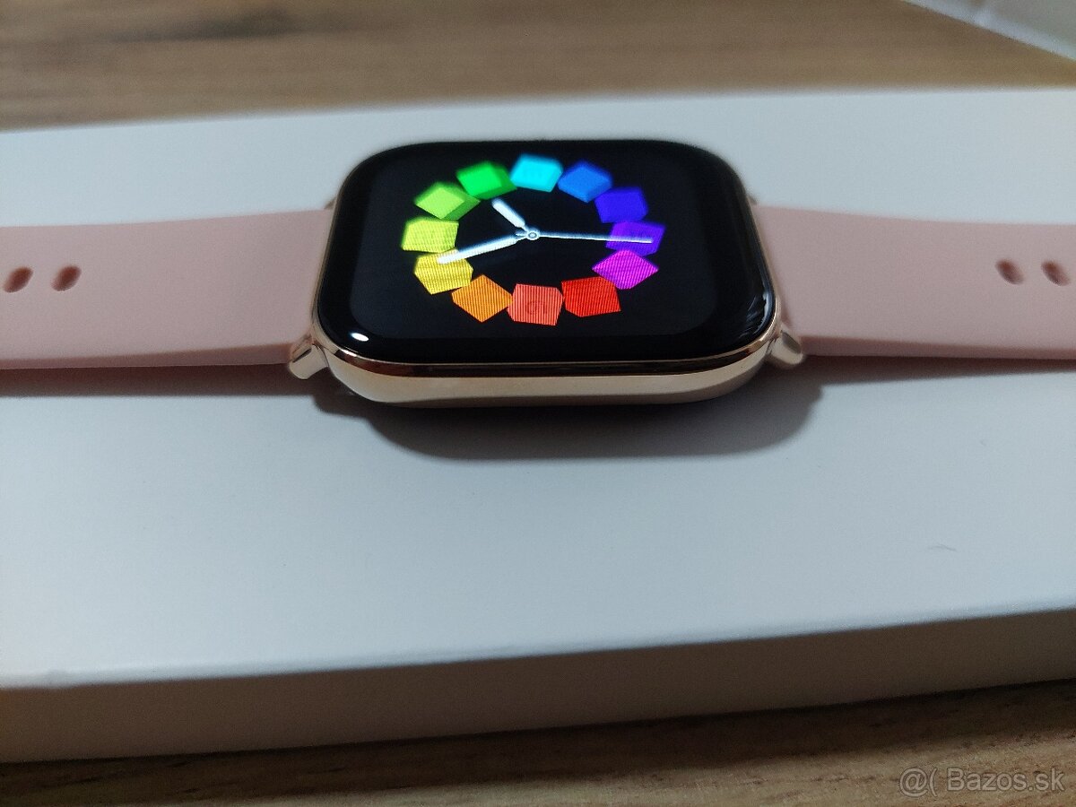 Chytré hodinky P72 – 1,85" - volanie, IP68, ružové - 10