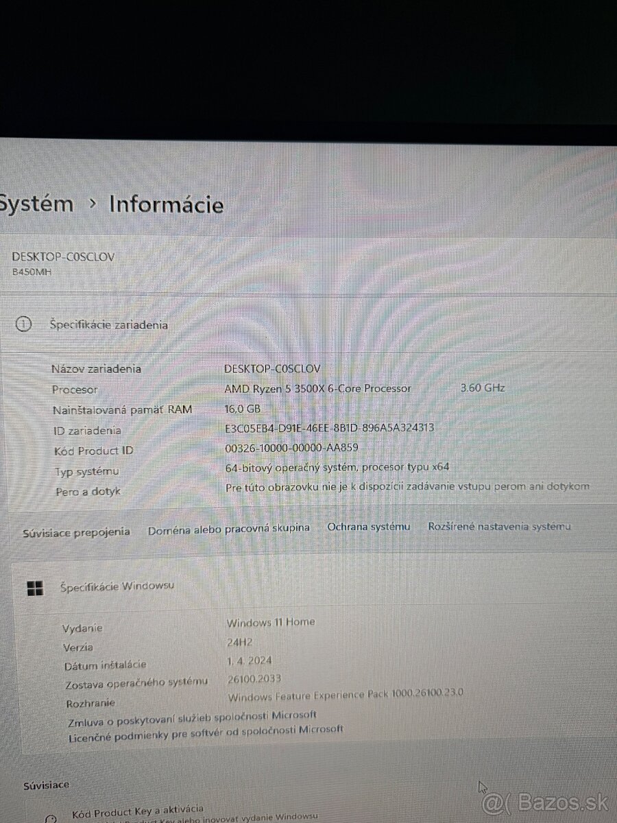 Predám Herny počítač Stav Nový RTX 3050 Zaruka - 10