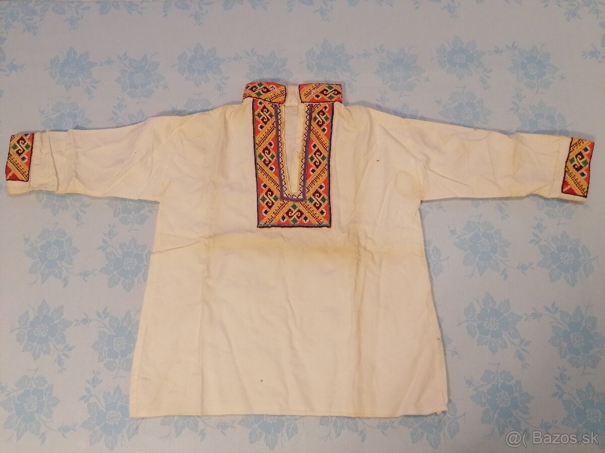 Detské košele ku krojom 2ks - 10