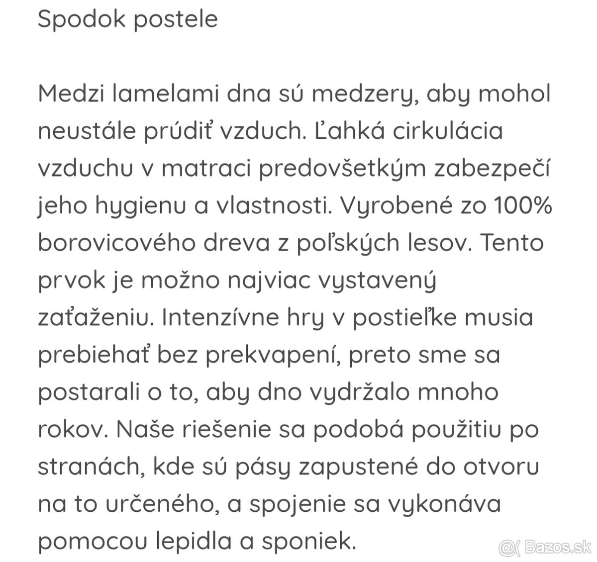KLUPS Postieľka detská so zábranou Noah biela 120x60 cm - 10