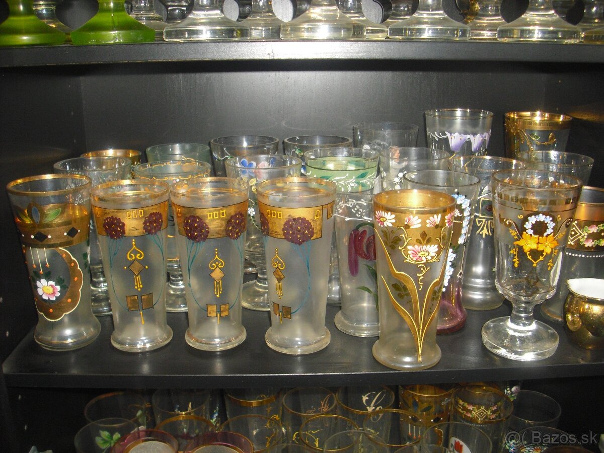 Predam zbierka starozitny pohar, vaza, karafa 19.-20.st - 10