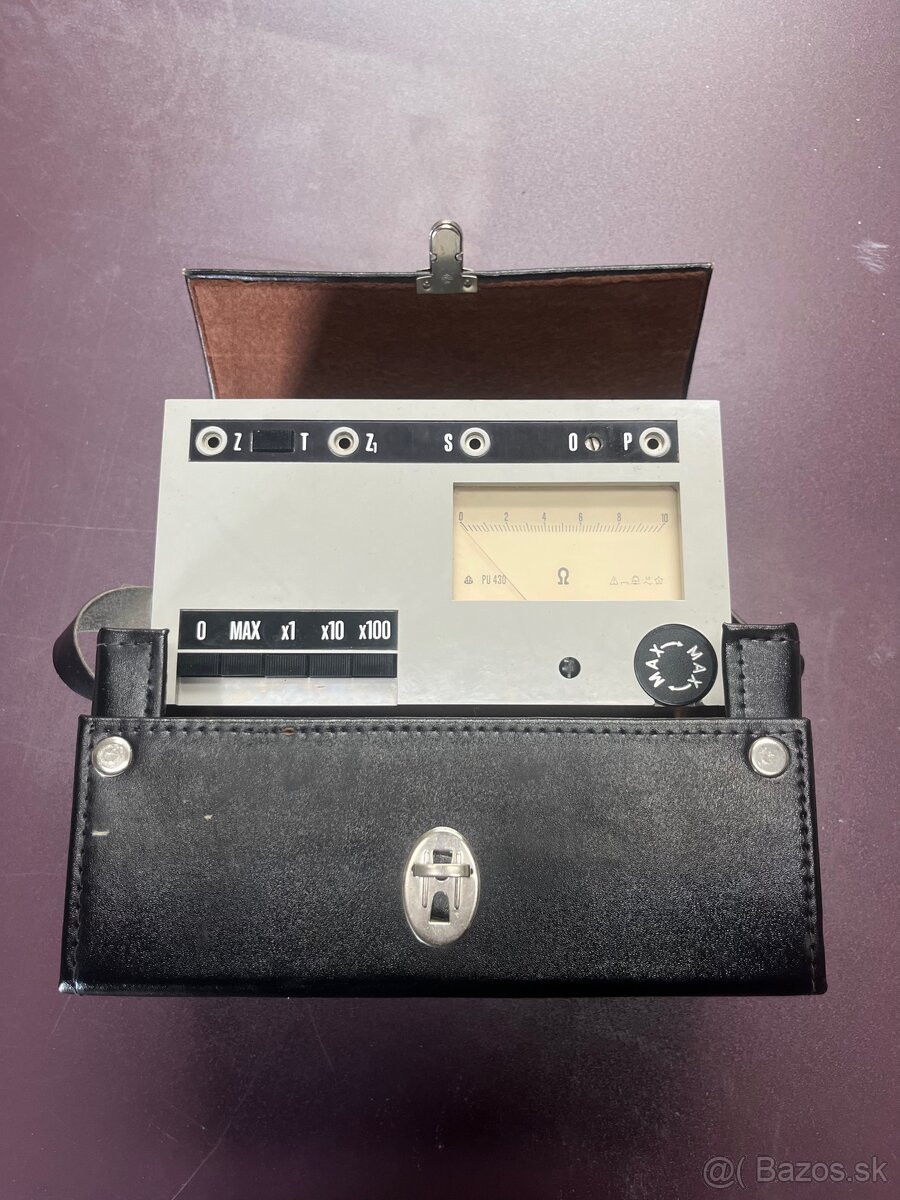 Tranzistorový merač zemného odporu PU 430 - 10