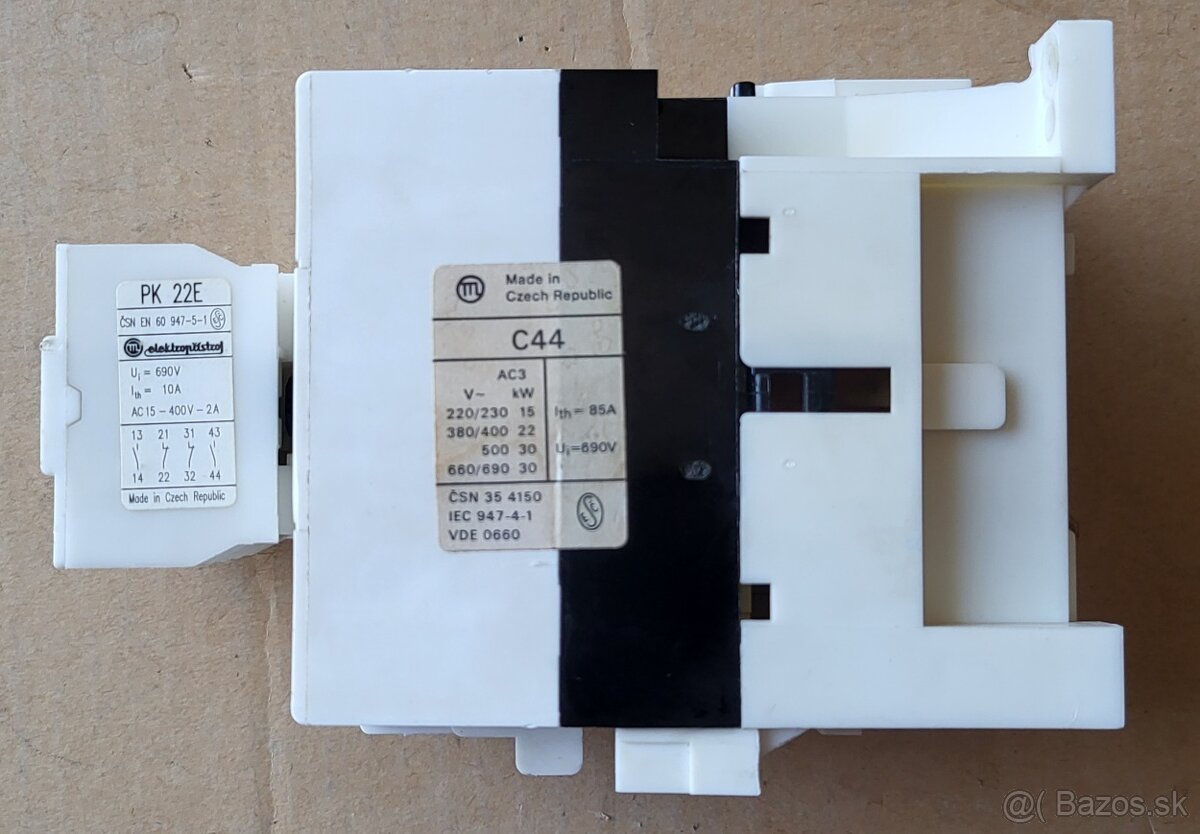 stýkače + istiace relé + ističe + motorové spúšťače - 10