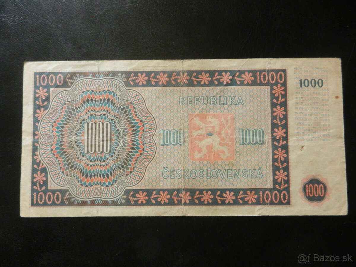 Bankovka 1000Kčs 1945 - 10