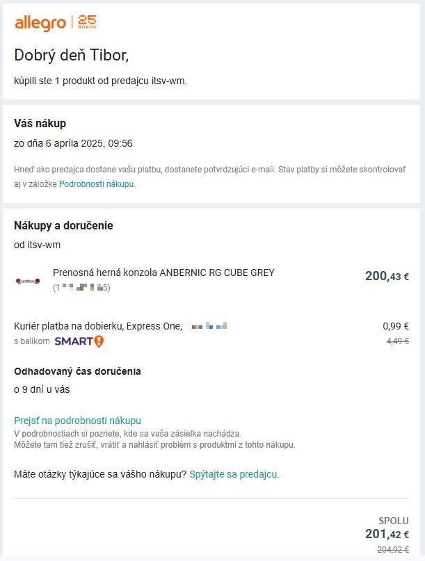 Retro herná konzola Anbernic RG Cube + pevný obal - 10