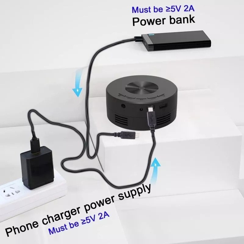 LED projektor FHD s pripojením aj cez Power bank- novy - 10