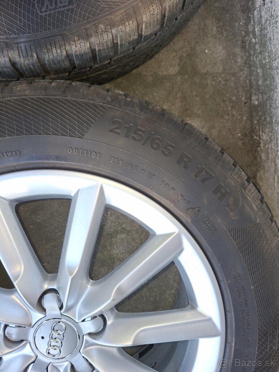 Zimne pneu Q3 audi 215/65r17 5x112 57.1 et43 - 10