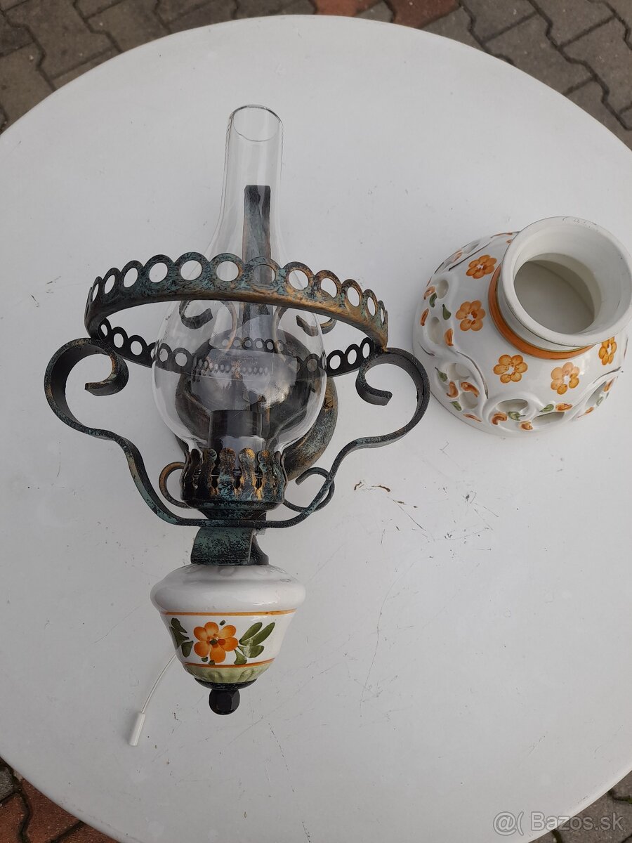 Vysiaca lampa malovana - 10