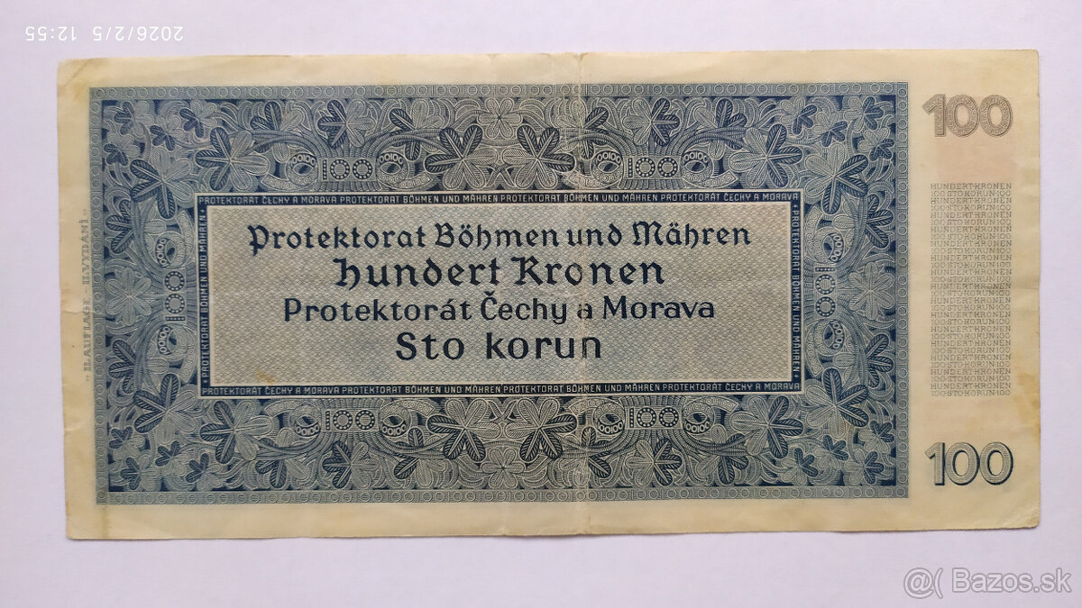 Bankovky Protektorát - 10