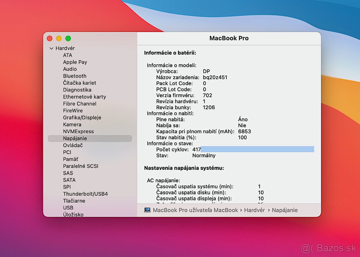 MacBook Pro 15" i7-2GHz,4j/8GB/256GB, TOP STAV - 10