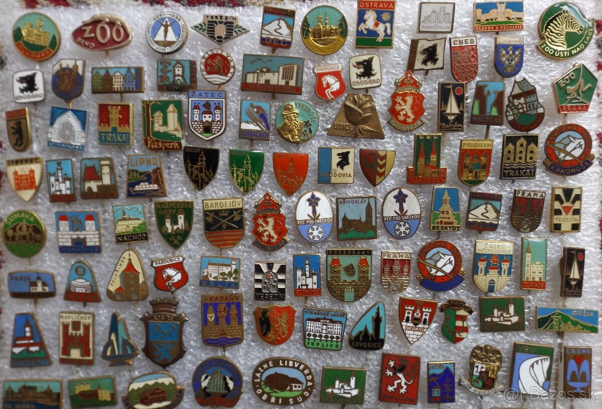 odznaky - turistika, heraldika, příroda, hrady, lázně, erby - 10