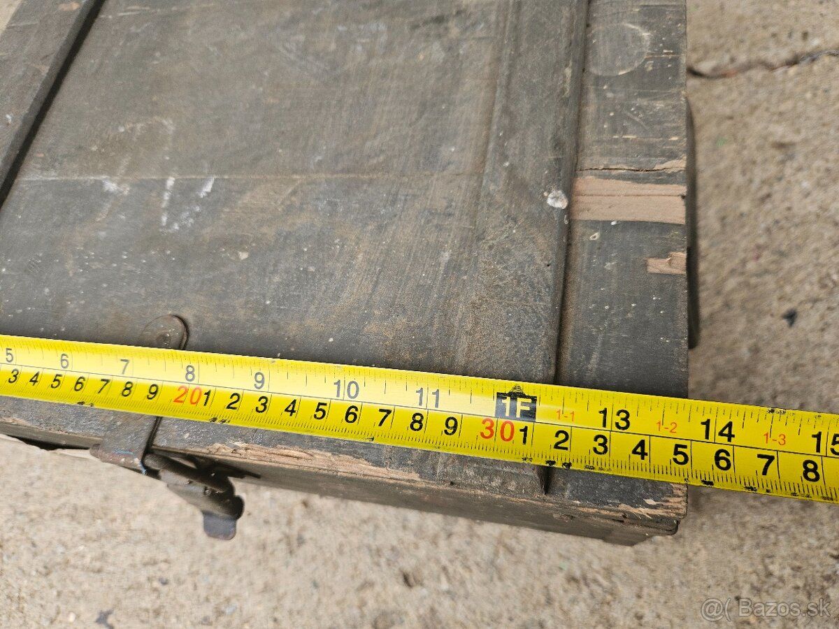 Vojenska drevena krabica bedňa 6. - 10