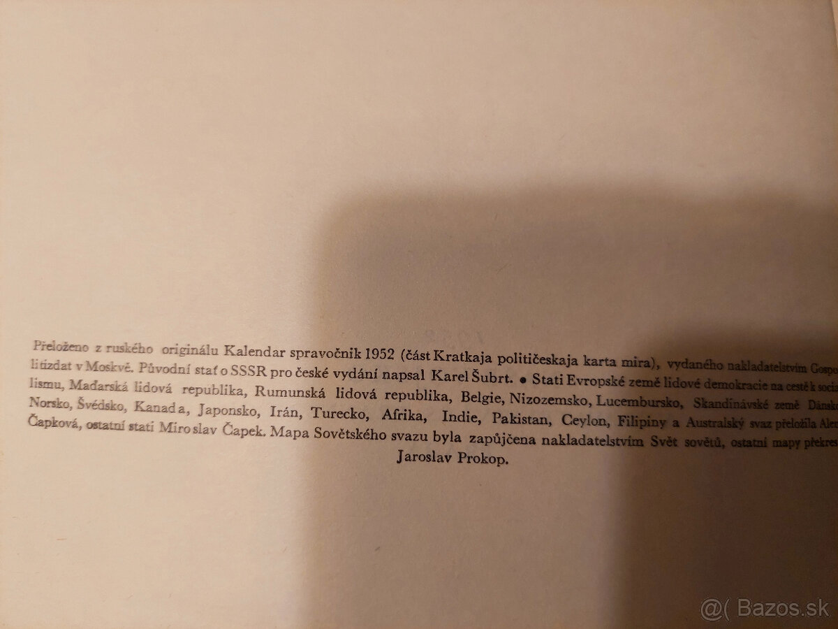 Politický zemepis sveta 1952 - 10