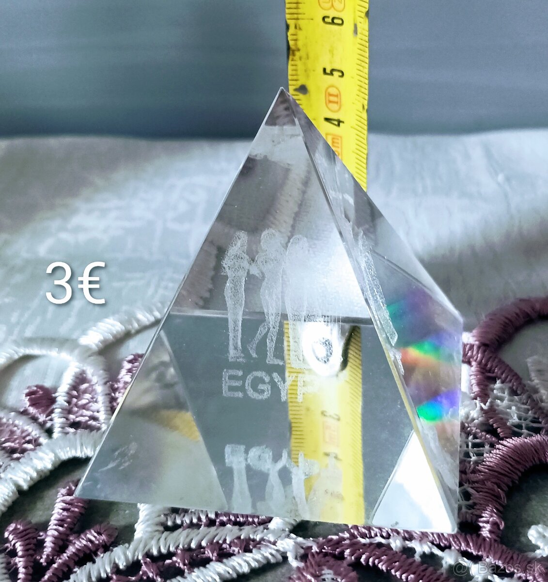 Retro sklo - modré, ružové - 10